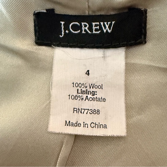 J.Crew Wool Ruffle Collar Jacket Blazer – Size 4 - Picture 5 of 8